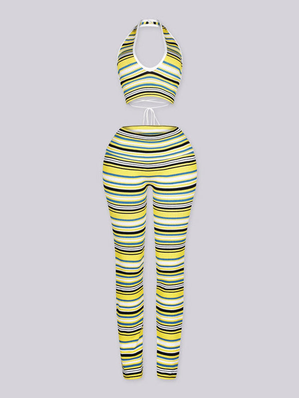 Stripe Tank Top & Pants Set
