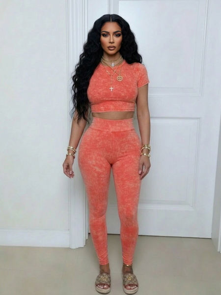 Printed Tee & Pants Set