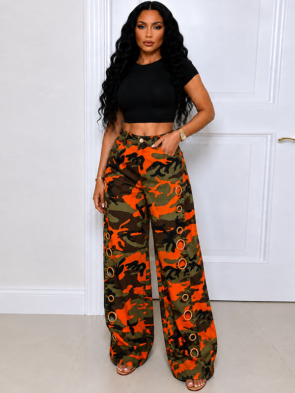 Eyelet Camo Pants