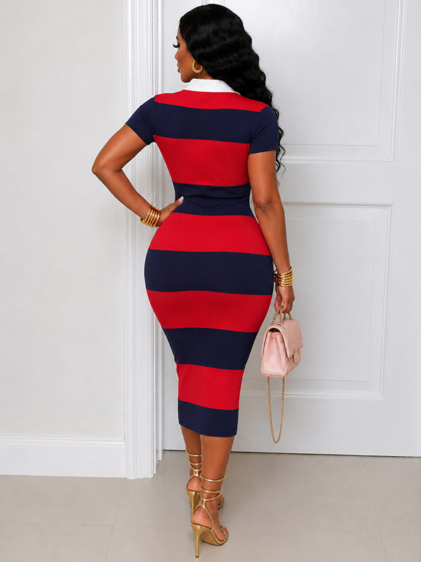 Stripe Polo Dress