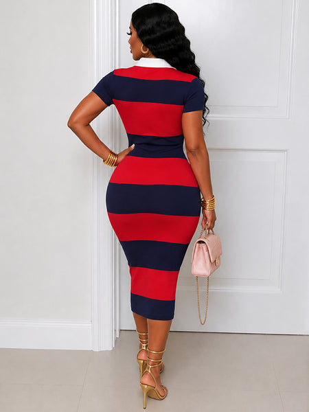 Stripe Polo Dress