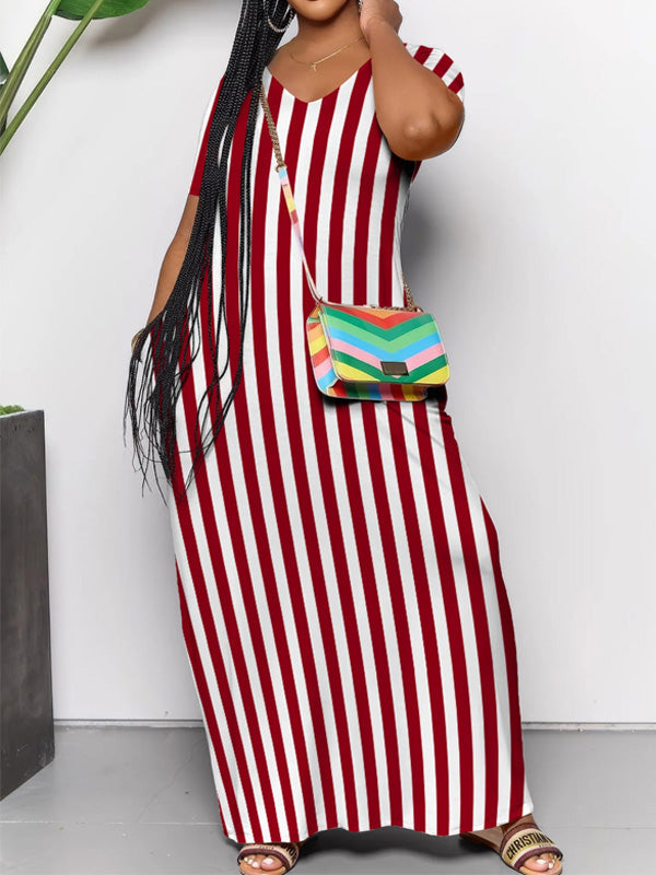 Morchique Stripe V-Neck Dress