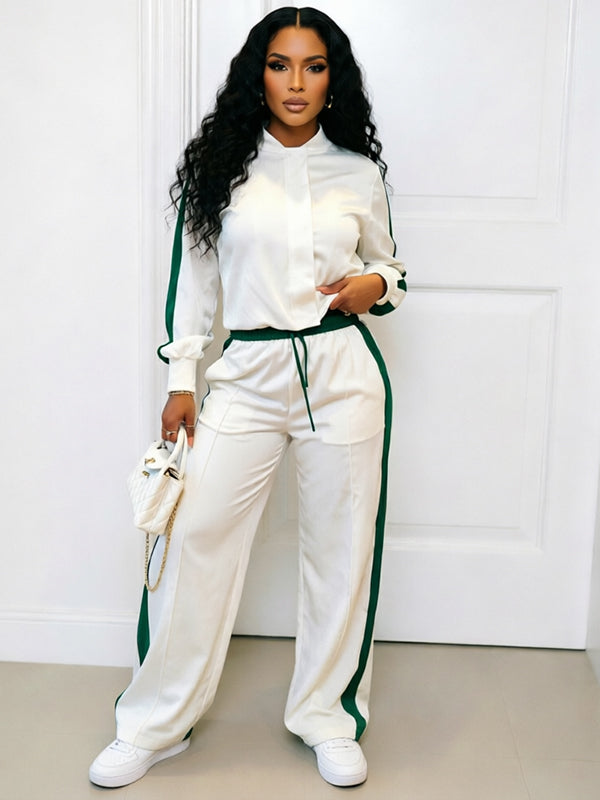 Side-Stripe Jacket & Pants Set