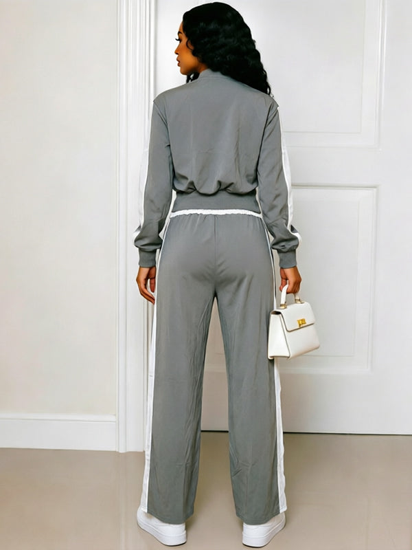 Side-Stripe Jacket & Pants Set
