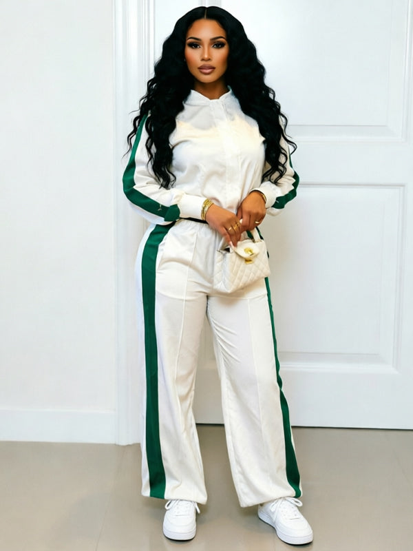Side-Stripe Jacket & Pants Set