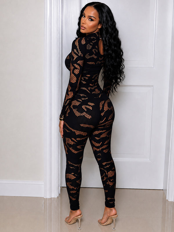 Lace Skinny Jumpsuit