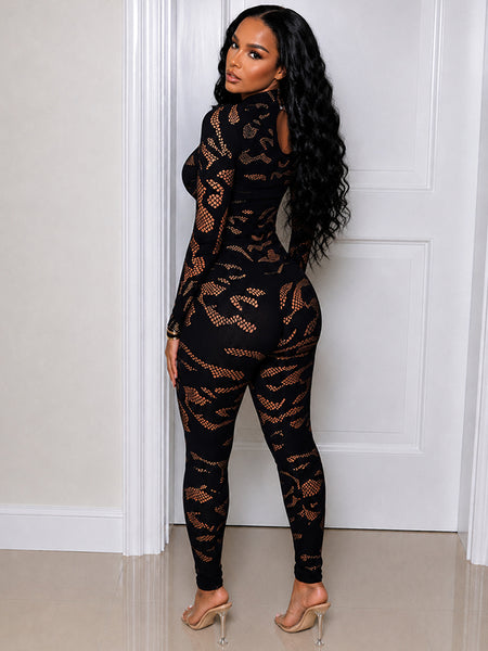 Lace Skinny Jumpsuit