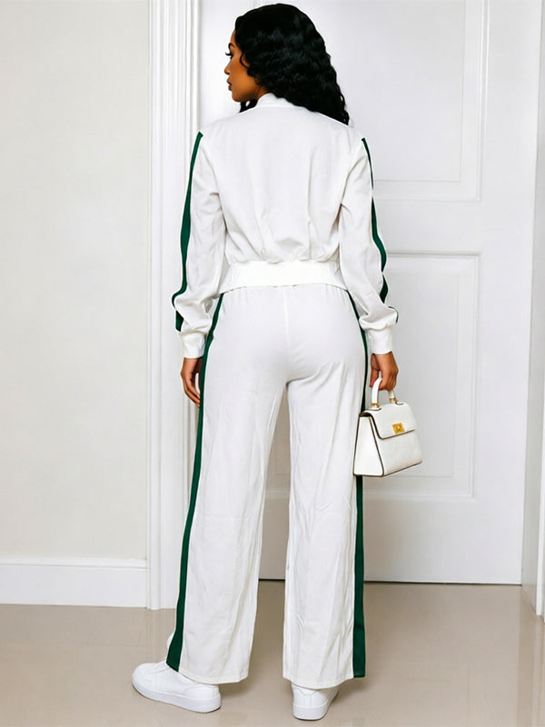Side-Stripe Jacket & Pants Set