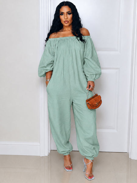Off Shoulder Heram Jumpsuit
