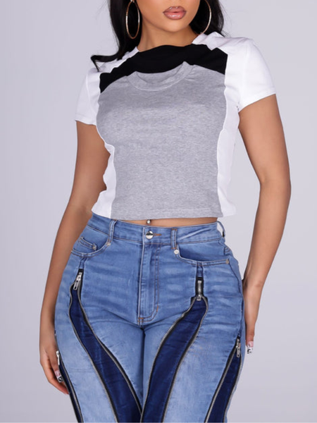 3D Layered Cropped Top
