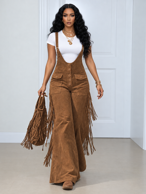 Fringe Flare Overalls