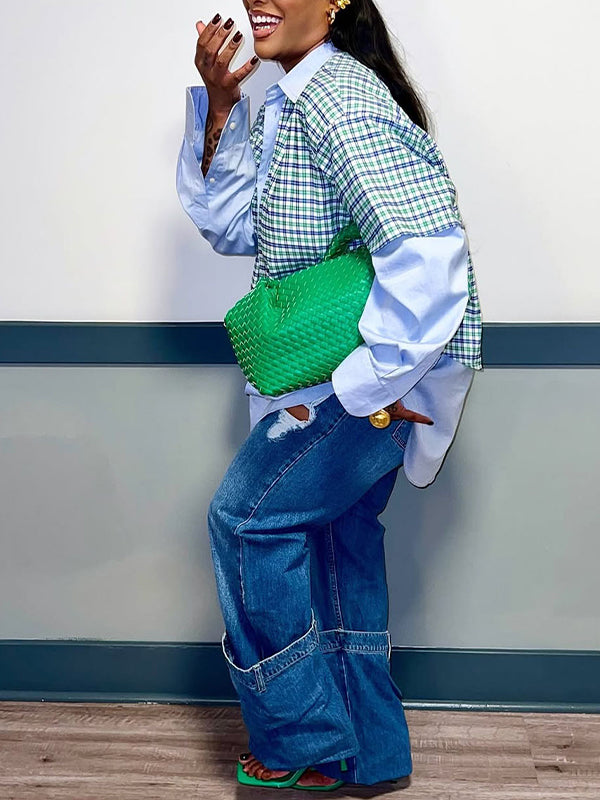 Leg‑Warmer Straight Cut Jeans