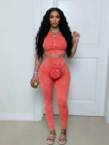 Printed Tee & Pants Set