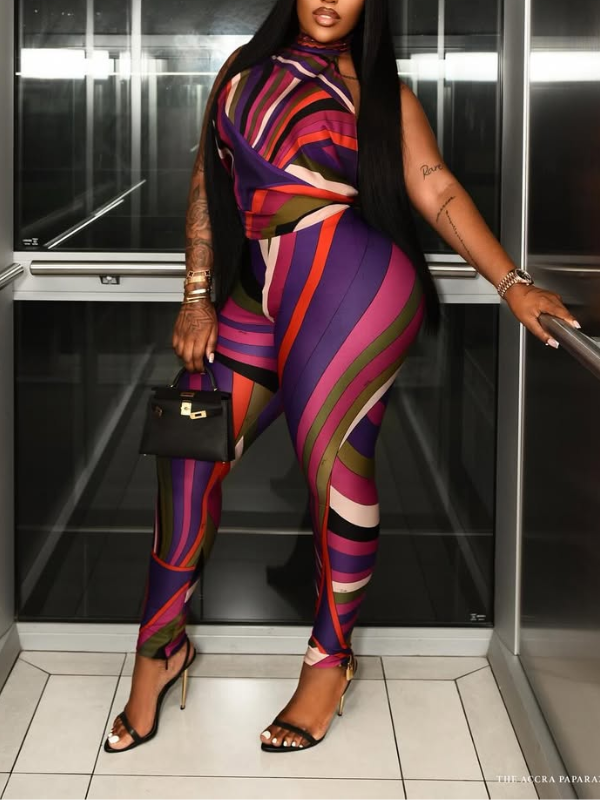 Printed Top & Jogger Pants Set