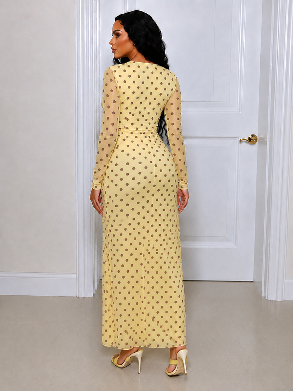 Polka Dot Maxi Dress