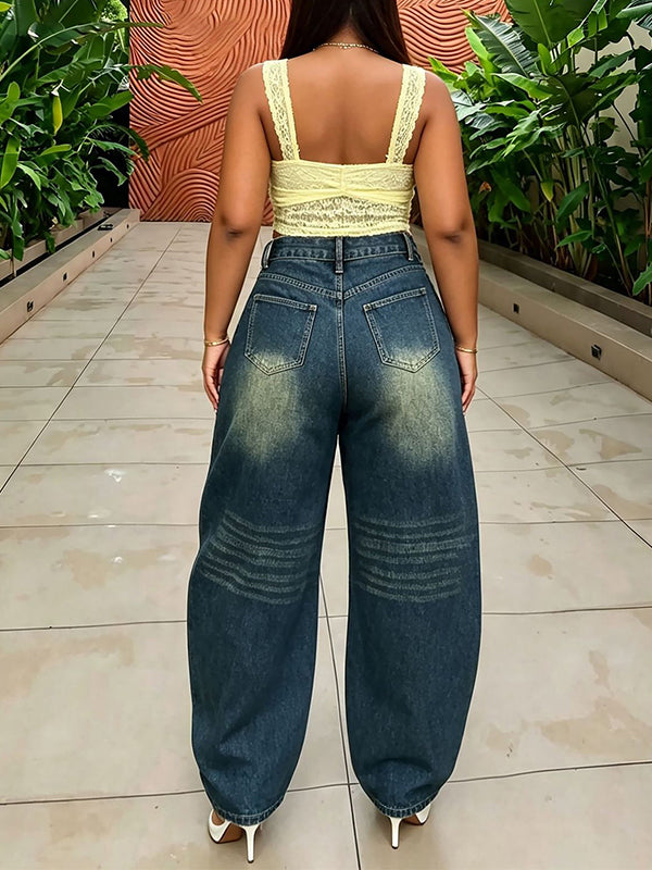 Frayed Ripped Jeans