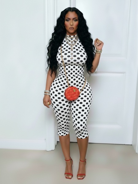Dot Halter Jumpsuit