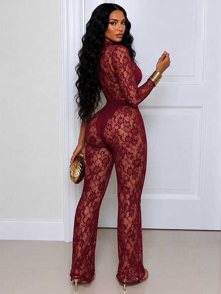 Lace Cut-Out Jumpsuit