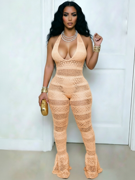 Lace Halter Jumpsuit