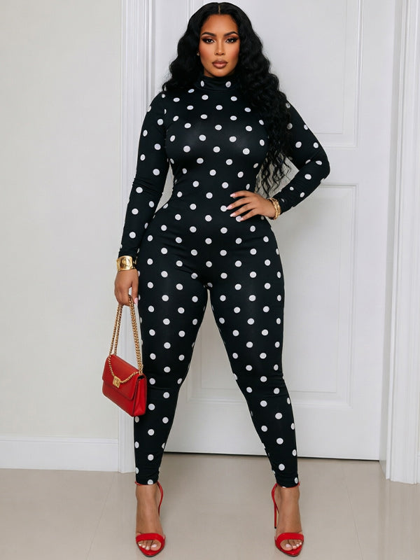 Dot Skinny Jumpsuit