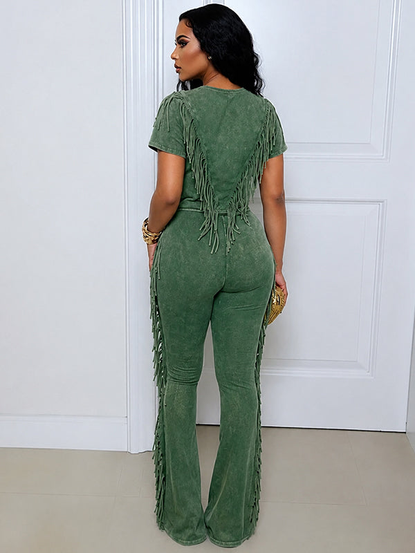 Fringe Combo Pants Set