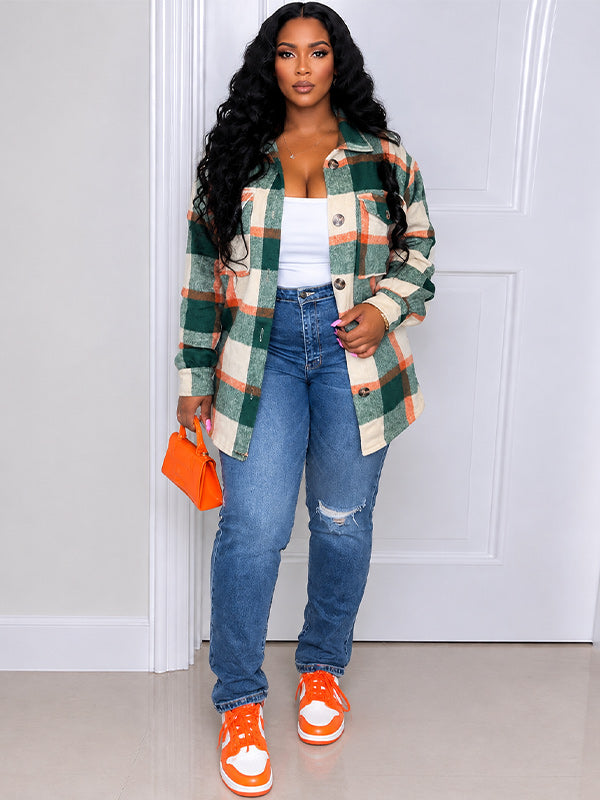 Plaid Shirt Jacket