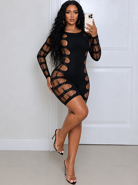 Solid Cutout Romper