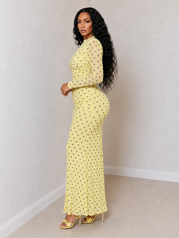 Polka Dot Maxi Dress