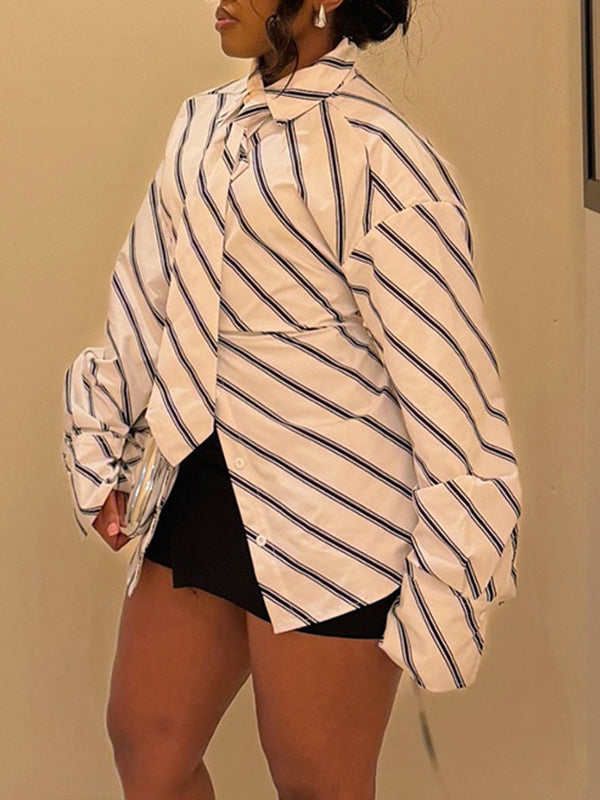 Striped Bow-Tie Shirt
