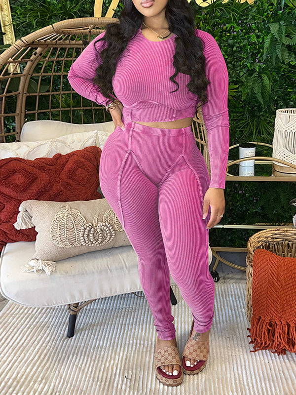 Ribbed Two-Piece Set