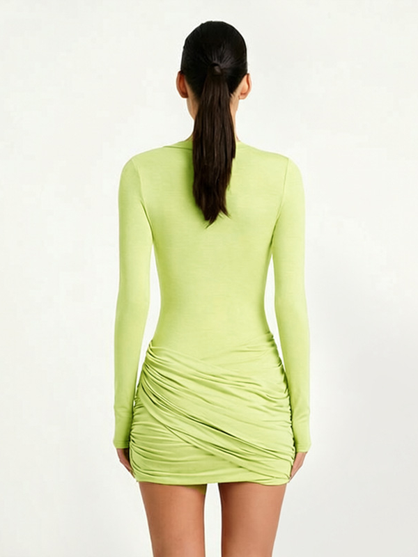 Ruched Bodycon Mini Dress