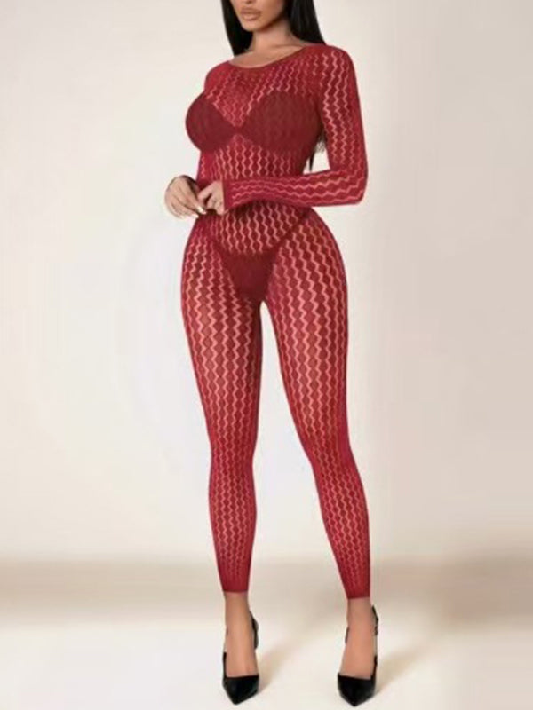 Zigzag Skinny Jumpsuit
