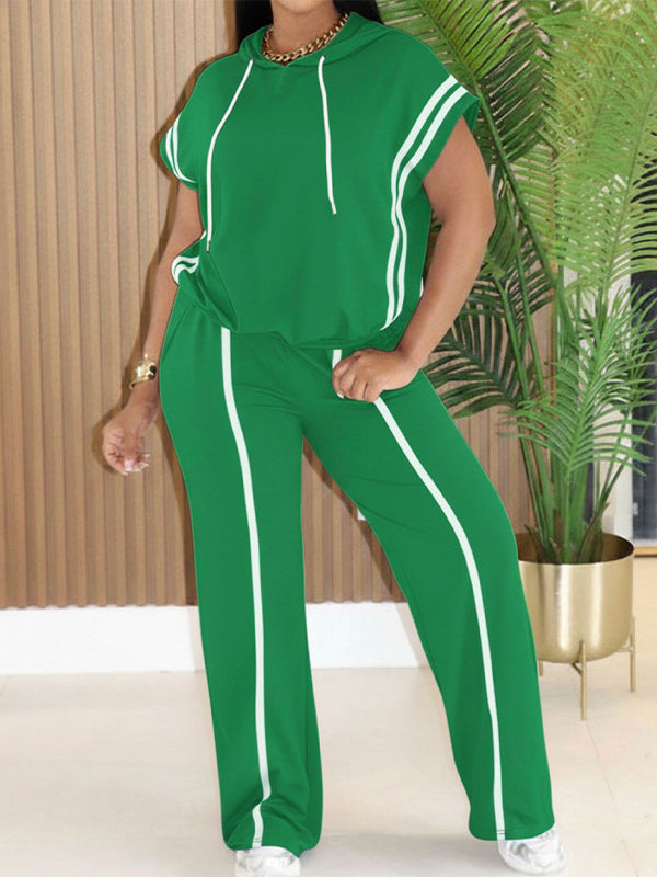 Stripe Hoodie & Pants Set