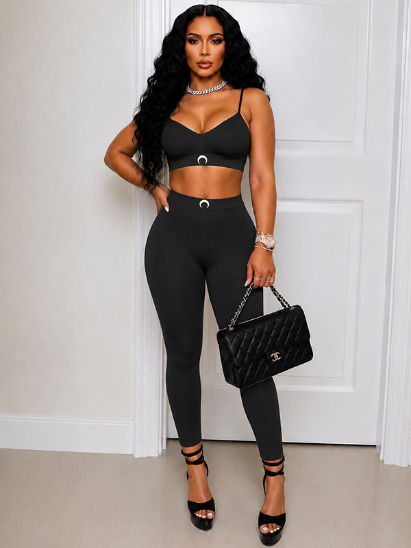 Logo Cami Top & Skinny Pants Set