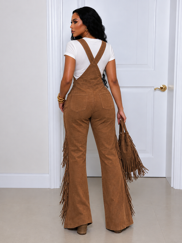 Fringe Flare Overalls