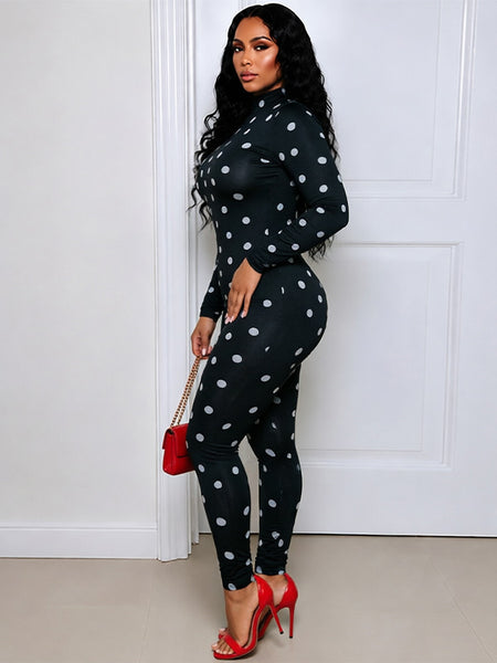 Dot Skinny Jumpsuit