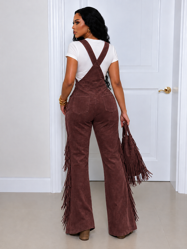 Fringe Flare Overalls