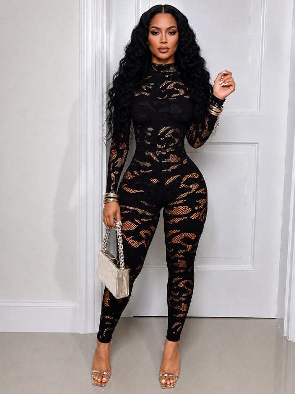 Lace Skinny Jumpsuit