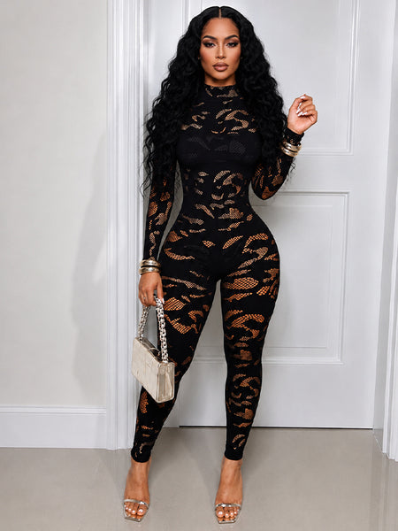 Lace Skinny Jumpsuit
