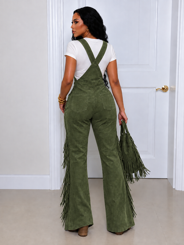 Fringe Flare Overalls
