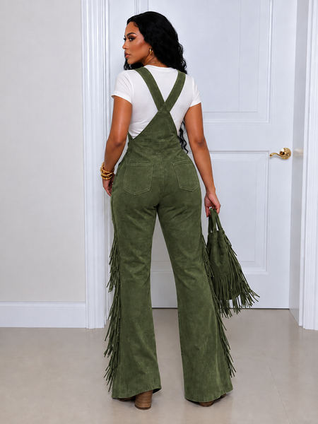 Fringe Flare Overalls
