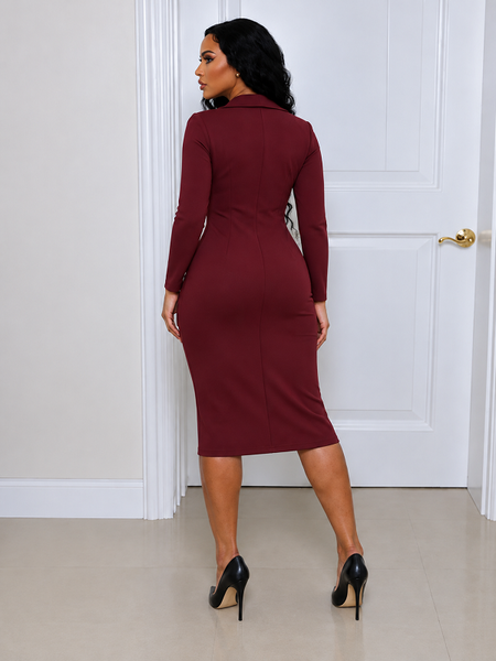 Collared Zip-Up Dress