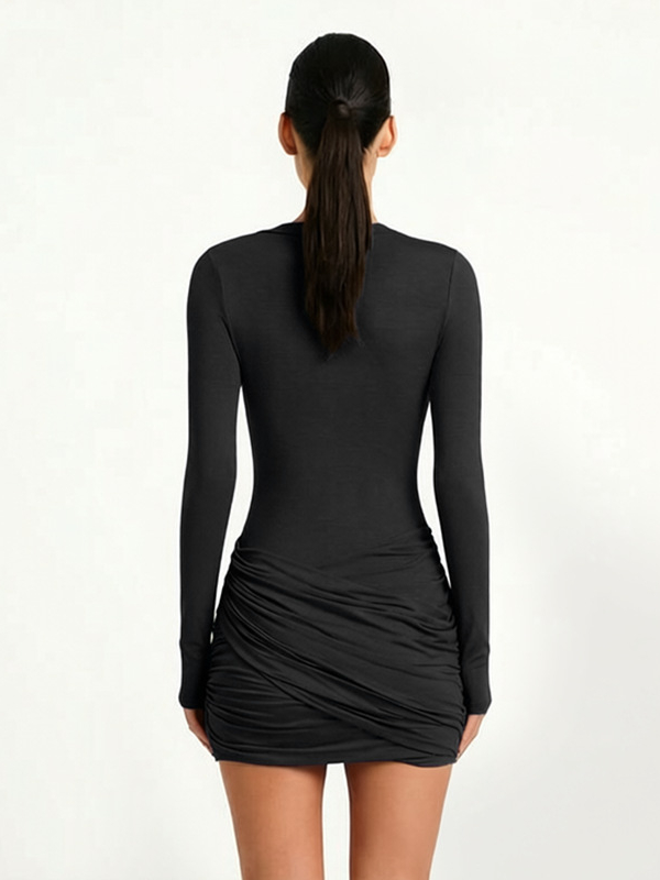 Ruched Bodycon Mini Dress