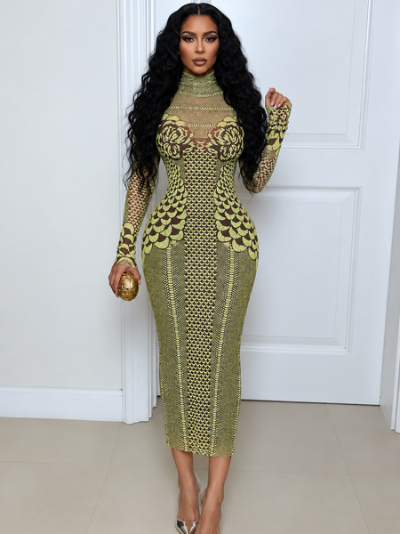 Printed Maxi Dress