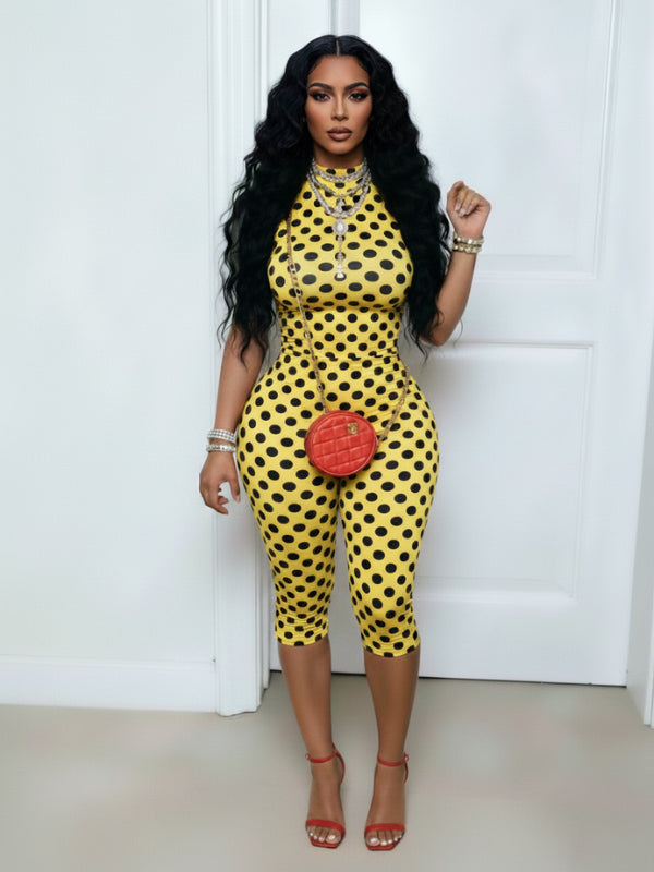 Dot Halter Jumpsuit