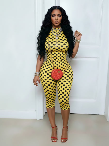 Dot Halter Jumpsuit