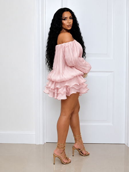 Off-Shoulder Ruffle Dress