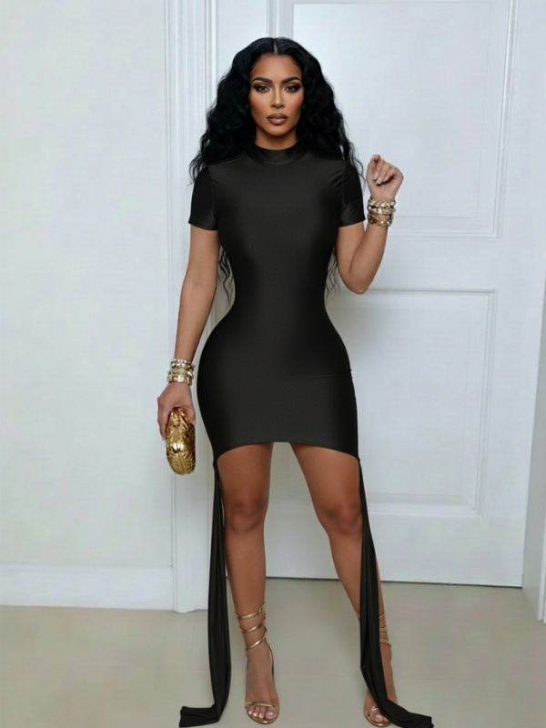Draped Cutout Bodycon Dress