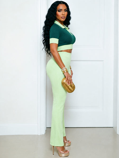 Polo Top & Pants Set