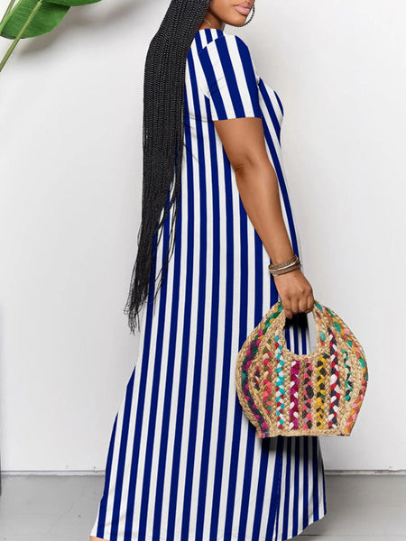 Morchique Stripe V-Neck Dress
